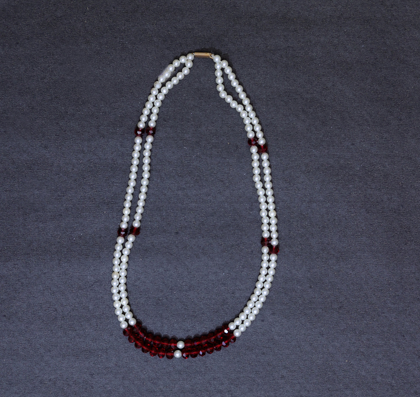 Glass Plastic Pearl Necklace