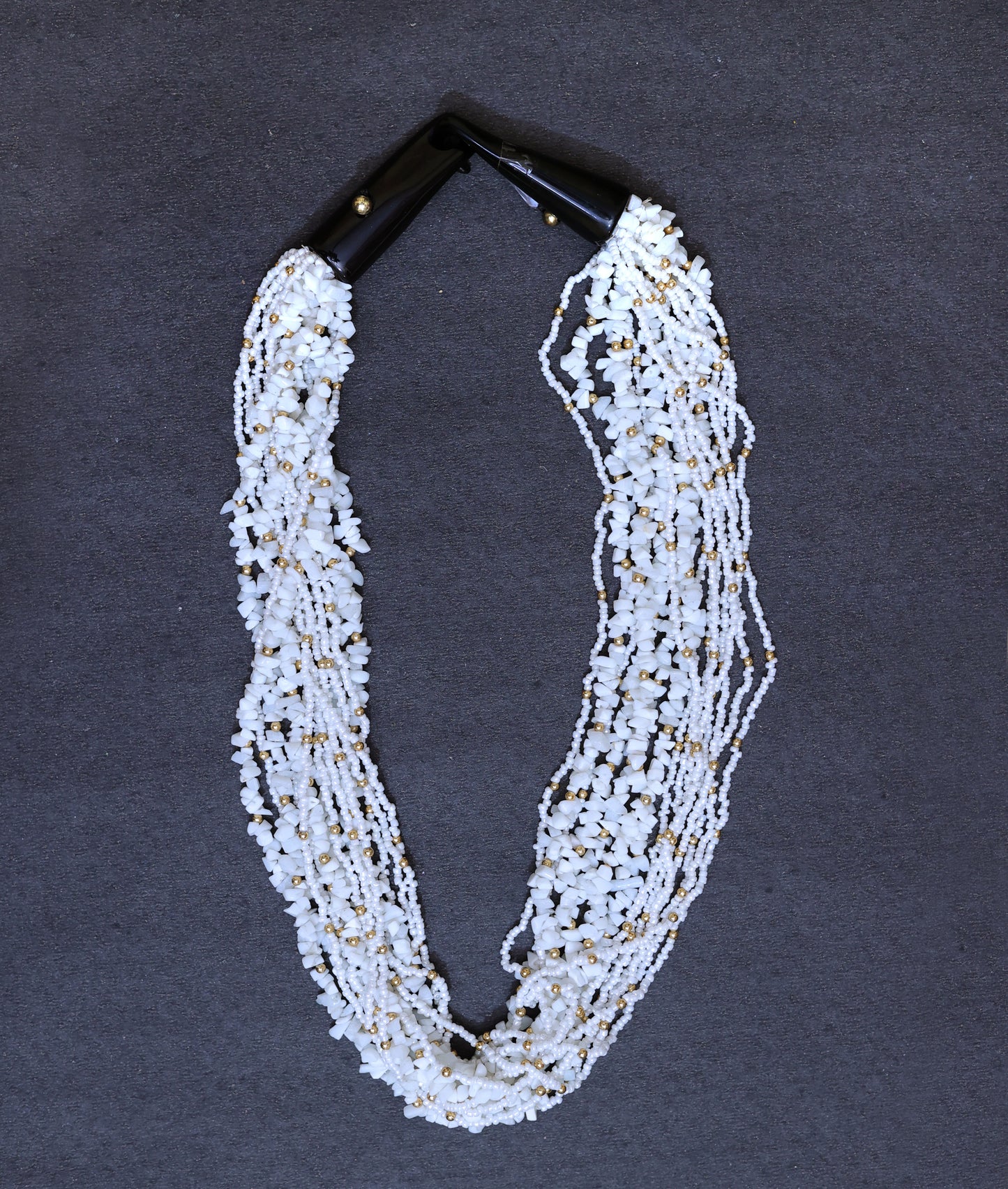 Glass And Seed Bead Necklace