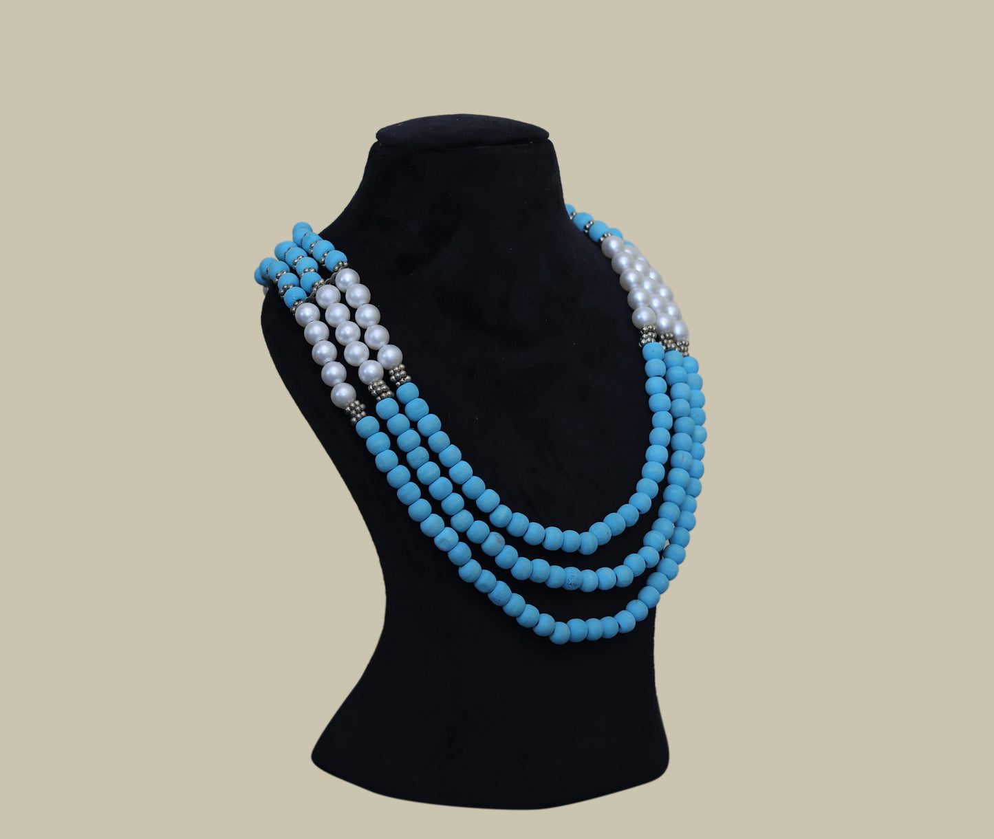 Wood Pearl Necklace