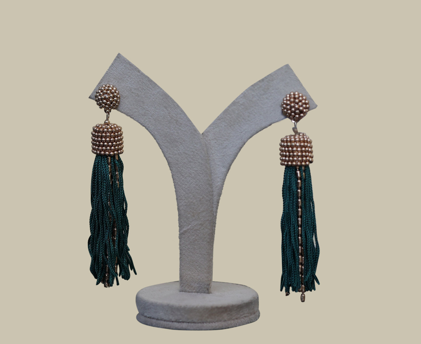 Gold Metal Thread Earring