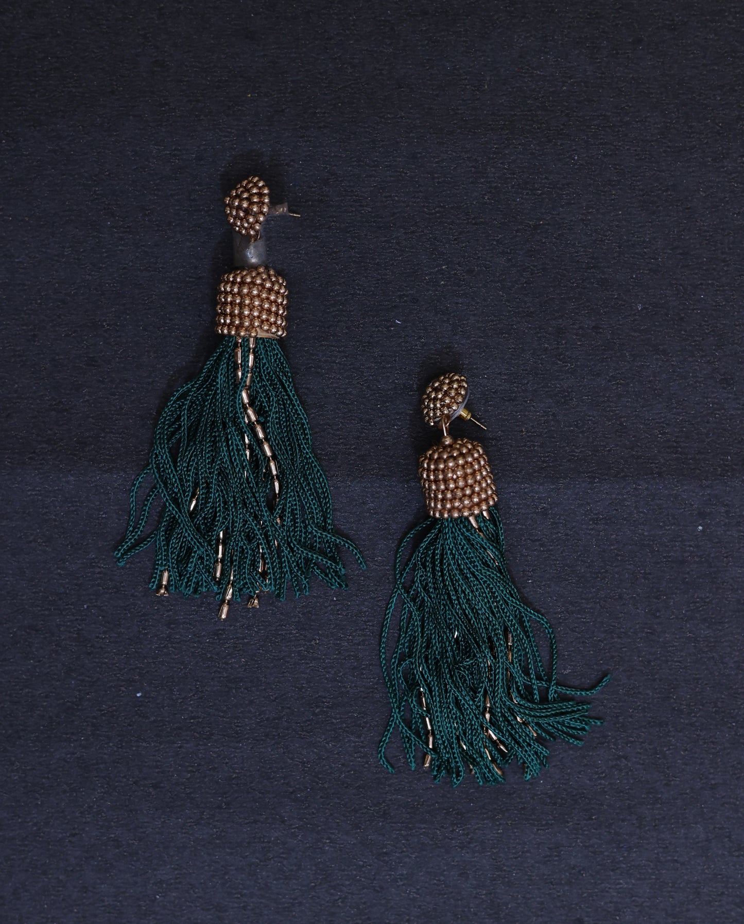 Gold Metal Thread Earring