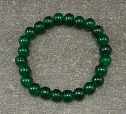 Glass bead bracelet