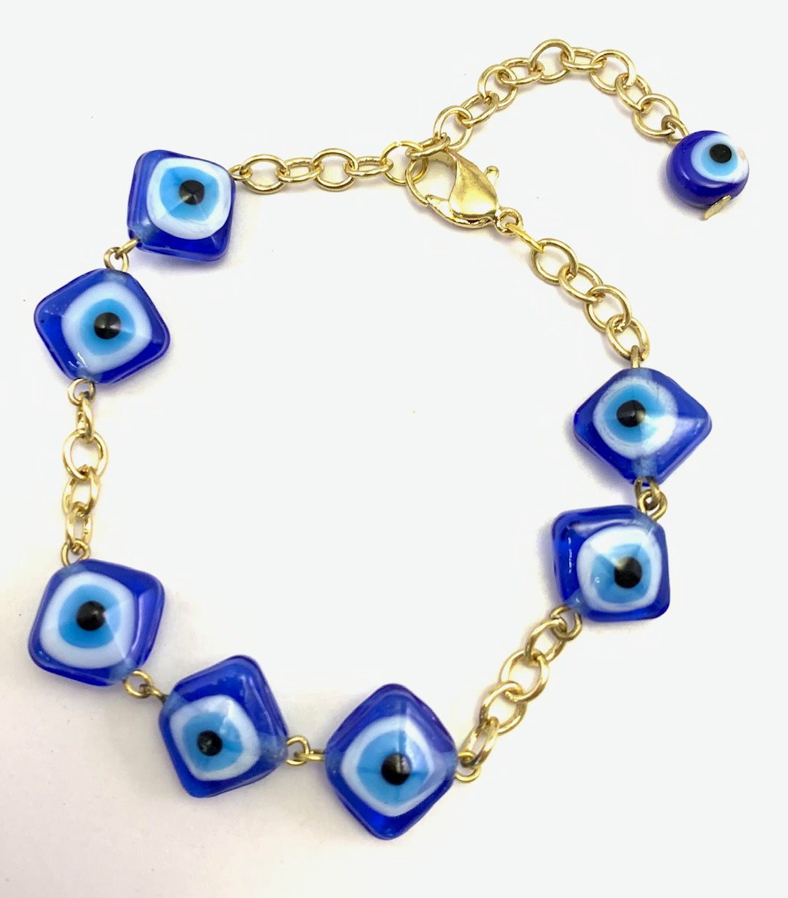Blue Eye Glass Bracelet