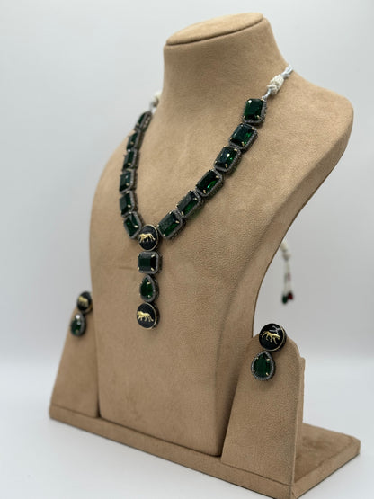 Zircon Emerald Necklace