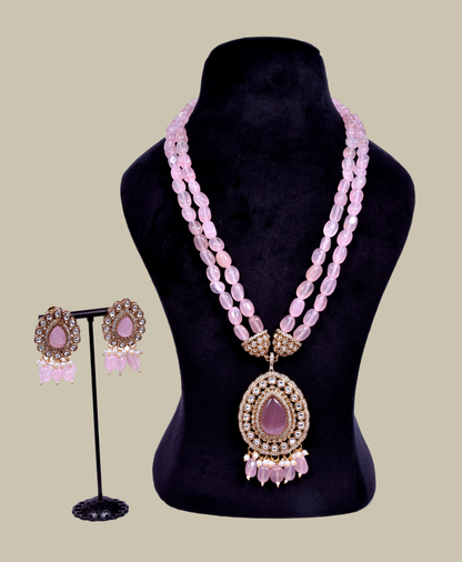 Pendant With Kundan And Shimmering AD Stones