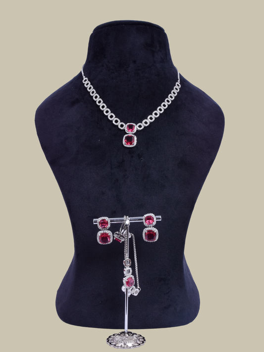 American Diamond Necklace Sets