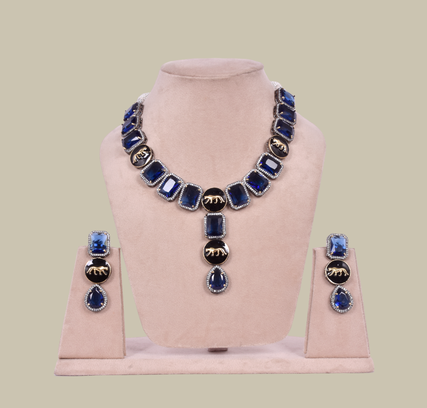 Uncut Stone Necklace Set Jewelry By Style
