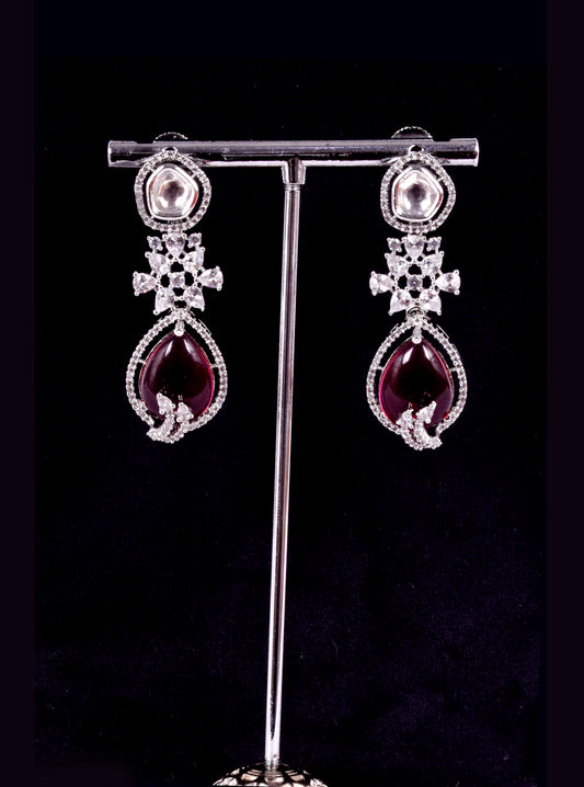 Ruby AD Uncut Earrings